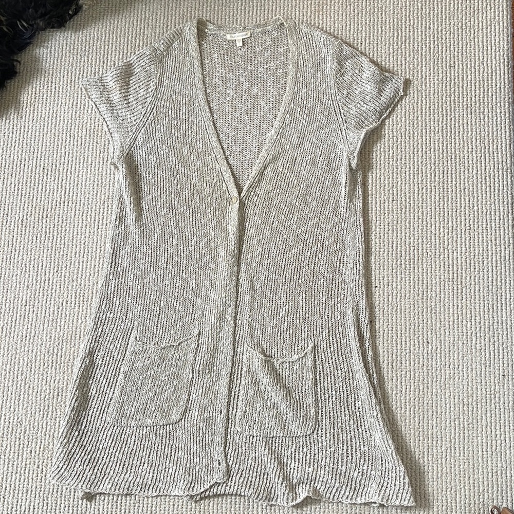 Eileen Fisher Italian yarn ling knit cardigan Size L